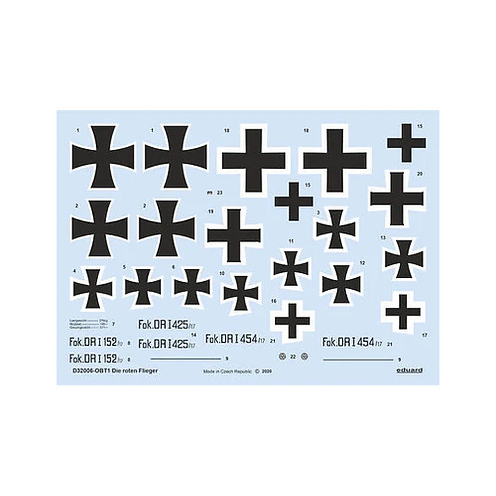 eduard d32006 1 32 decal die roten flieger for meng