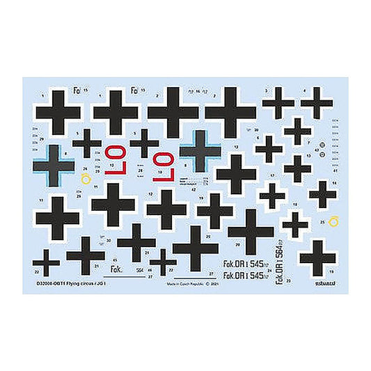 eduard d32008 1 32 decal flying circus jg i for meng