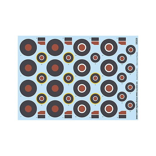 eduard d48017 1 48 decal spitfire british wwii roundels late
