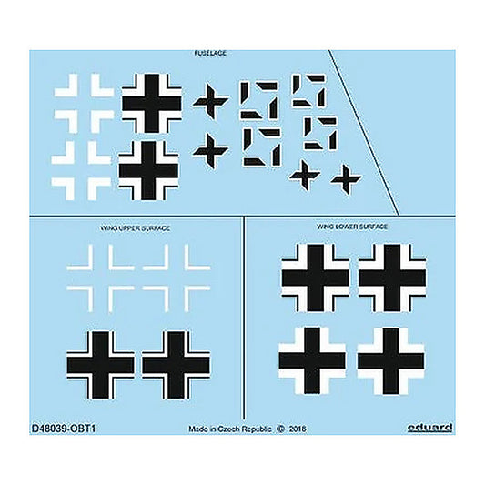 eduard d48039 1 48 decal fw 190a 5 national insignia for eduard