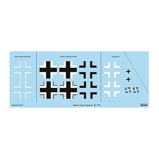 eduard d48042 1 48 bf 109g 10 erla national insignia for eduard