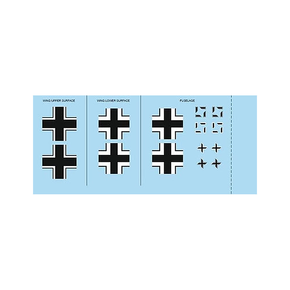 eduard d48043 1 48 decal bf 109f 2 national insignia for eduard