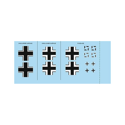 eduard d48043 1 48 decal bf 109f 2 national insignia for eduard