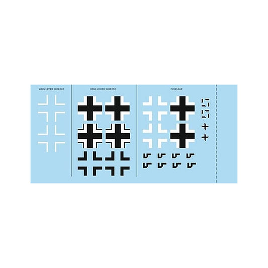 eduard d48045 1 48 decal bf 109g 6 national insignia for eduard