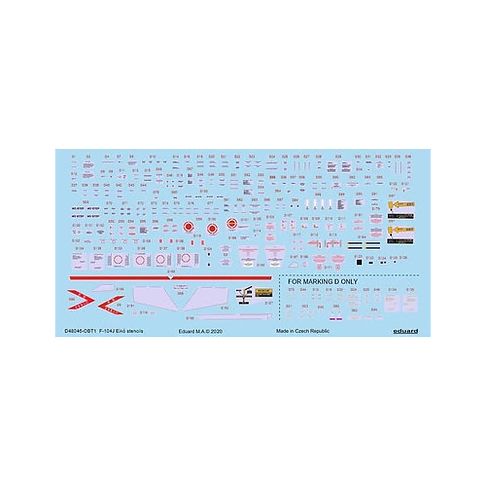 eduard d48046 1 48 decal f 104j eiko stencils eduard hasegawa