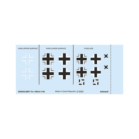 eduard d48052 1 48 fw 190a 6 national insignia for eduard