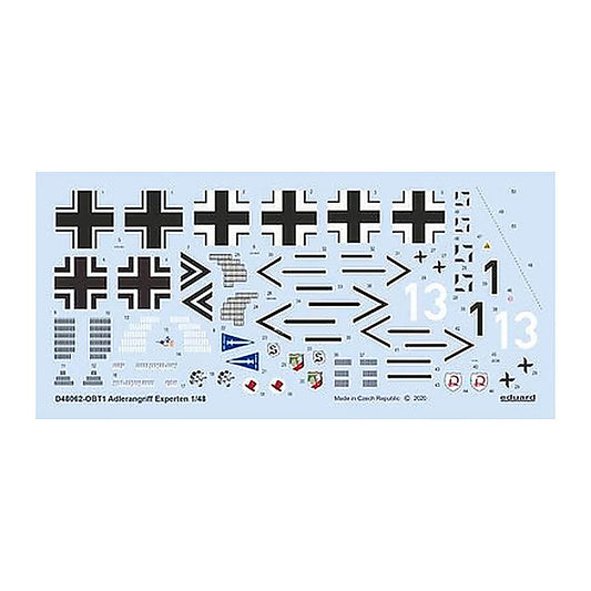 eduard d48062 1 48 decal adlerangriff experten for eduard