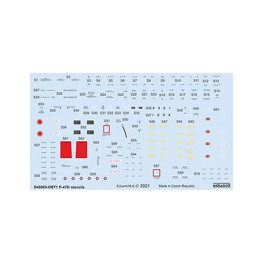 eduard d48069 1 48 p 47d stencils for photo etch detail set