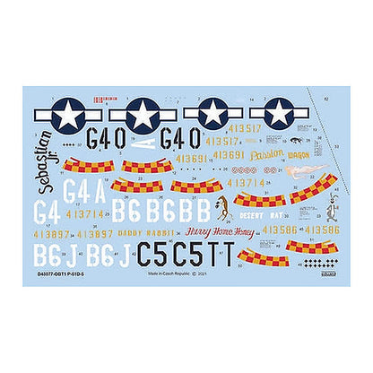 eduard d48077 1 48 decal p 51d 5 357th fg eduard