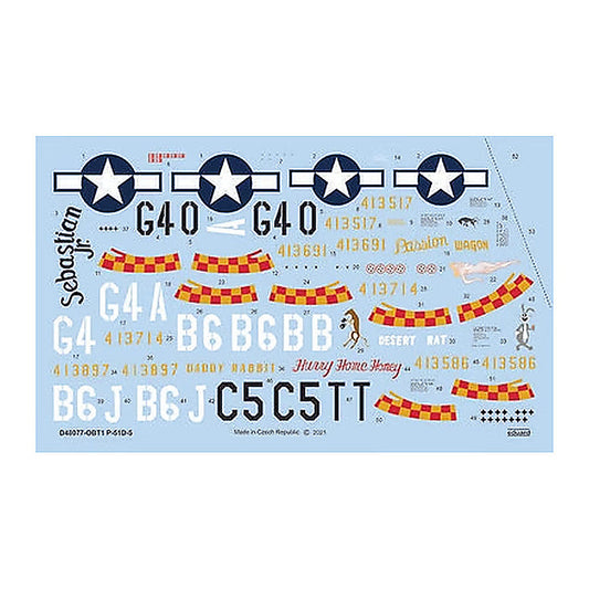 eduard d48077 1 48 decal p 51d 5 357th fg eduard