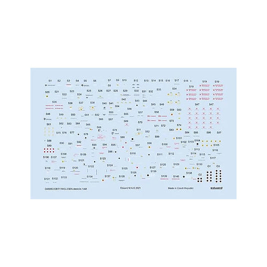 eduard d48083 1 48 decal mig 23bn stencils for trumpeter