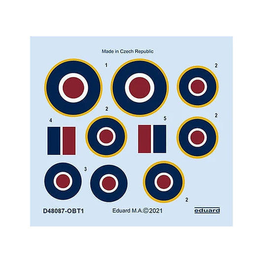 eduard d48087 1 48 tempest mk ii roundels for eduard special hobby