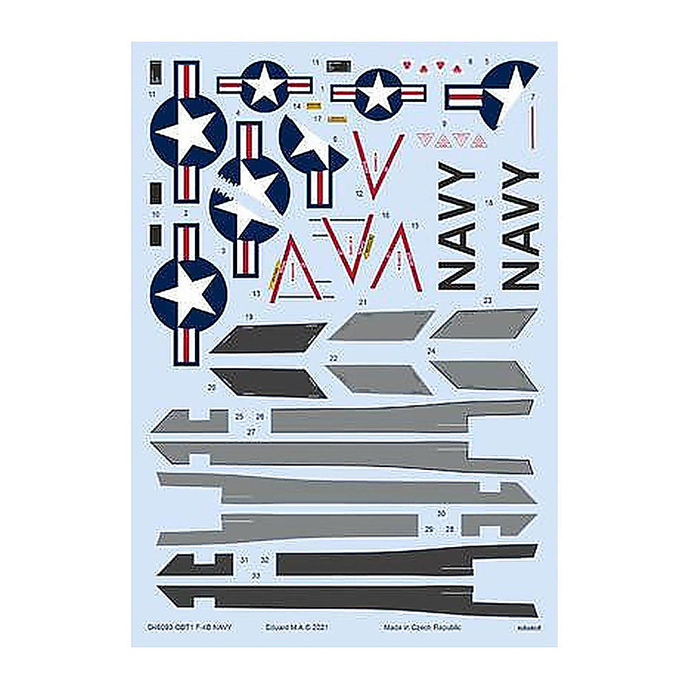 eduard d48093 1 48 decal f 4b navy for tamiya