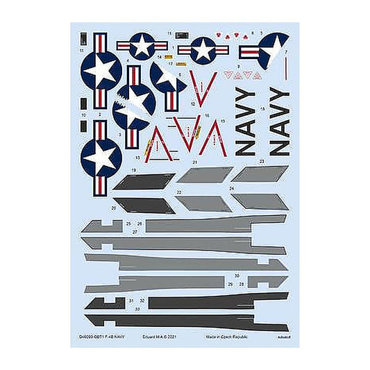 eduard d48093 1 48 decal f 4b navy for tamiya