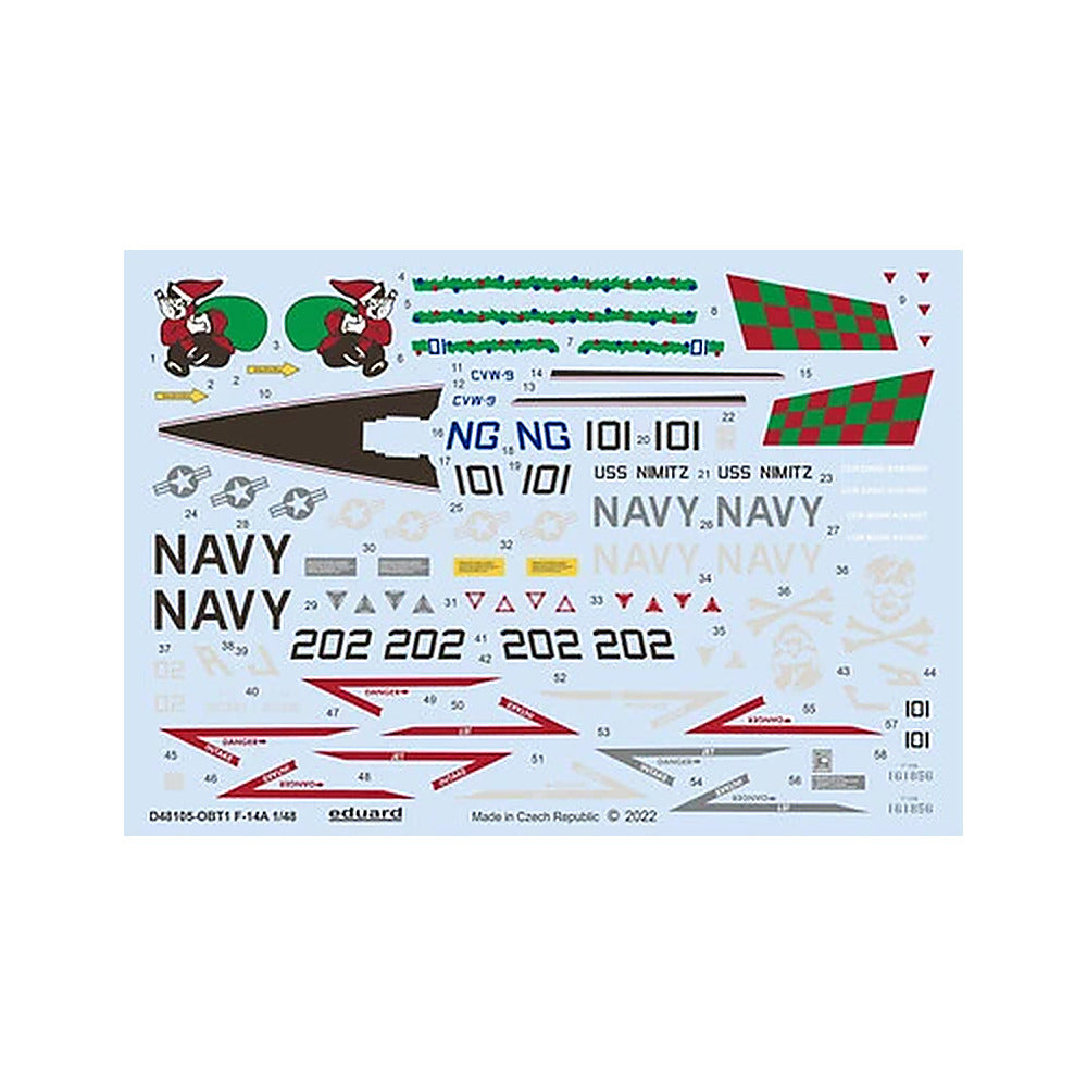 eduard d48105 1 48 f 14a for tamiya photo etch detail set