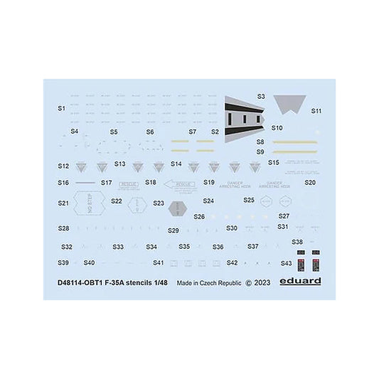 eduard d48114 1 48 f 35a stencils decal