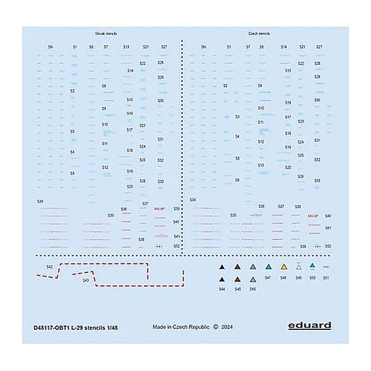 eduard d48117 1 48 l 29 stencils for eduard amk