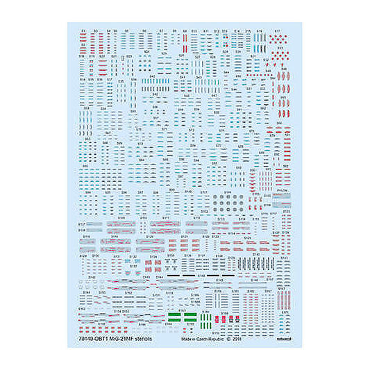 eduard d72015 1 72 decal mig 21mf stencils for eduard