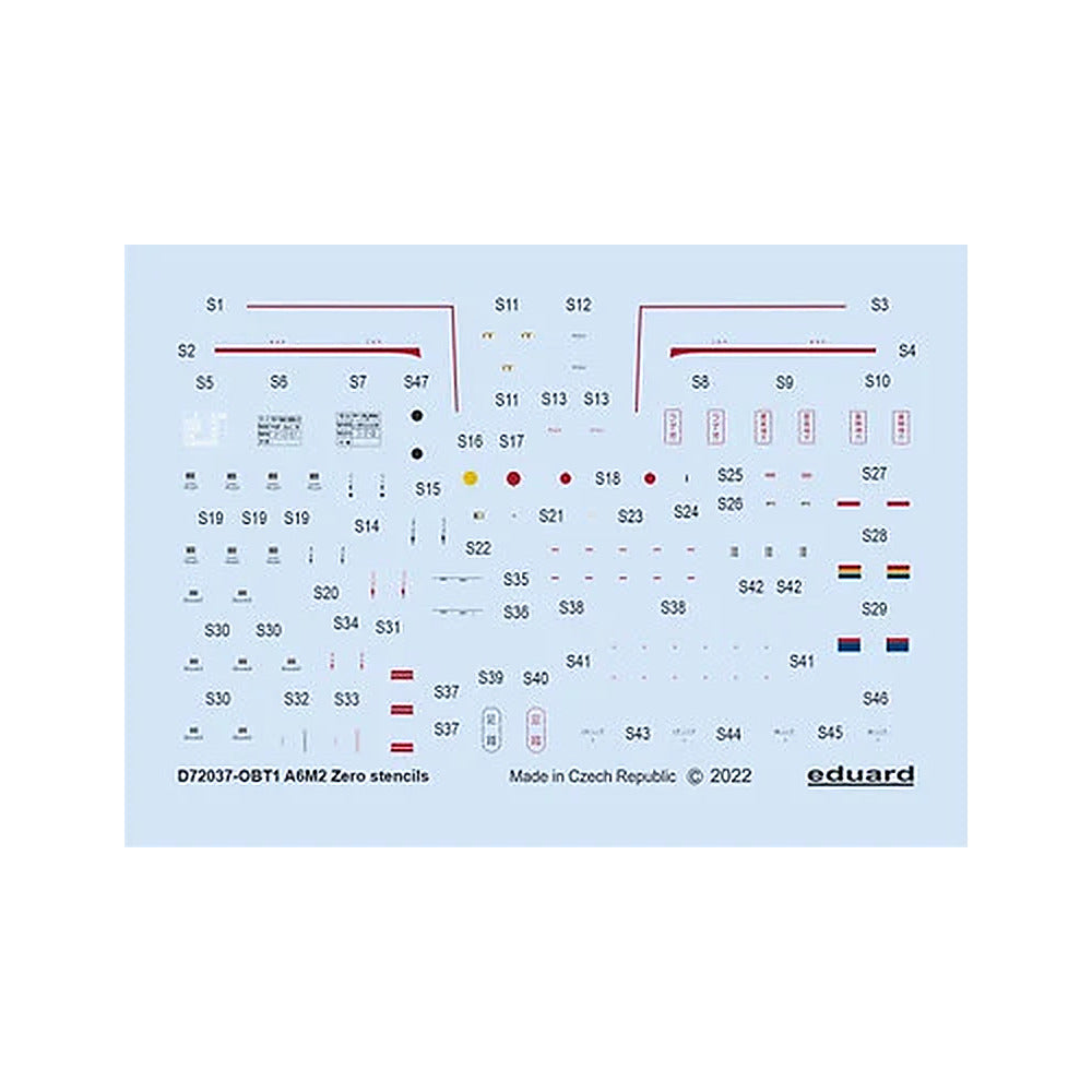 eduard d72037 1 72 stencils for tamiya airfix hasegawa