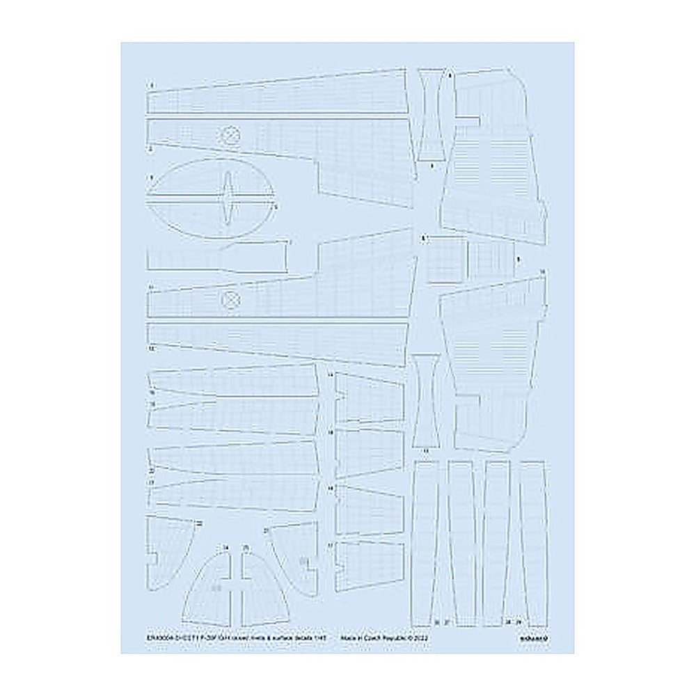 eduard er48004 1 48 p 38f g h raised rivets surface details for