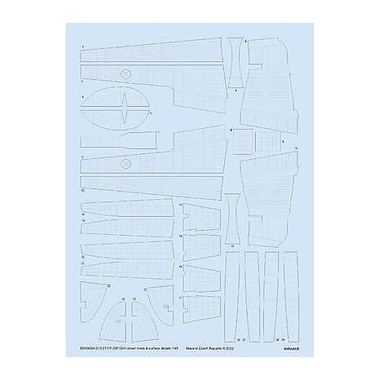 eduard er48004 1 48 p 38f g h raised rivets surface details for