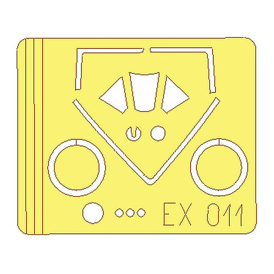 eduard ex011 1 48 mask p 47d 25 for hasegawa canopy mask set