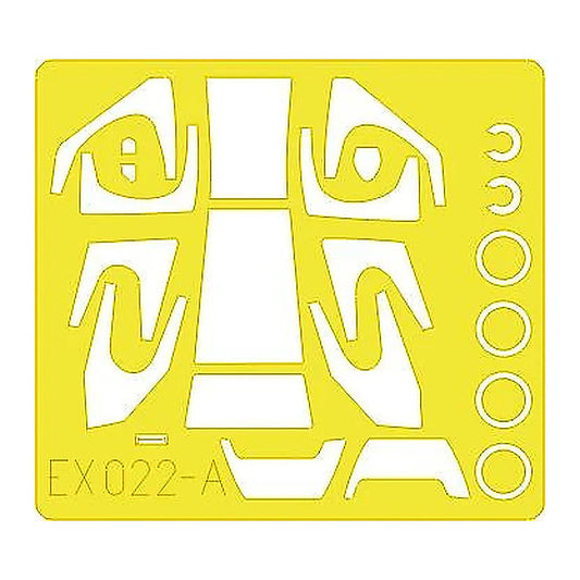 eduard ex022 1 48 mask ah 64d for hasegawa canopy mask set