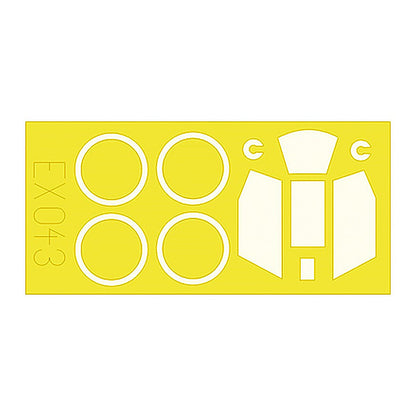 eduard ex043 1 48 paint mask for hasegawa hs 129 canopy mask set