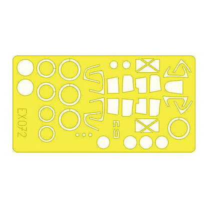 eduard ex072 1 48 mask p 38 for hasegawa canopy mask set
