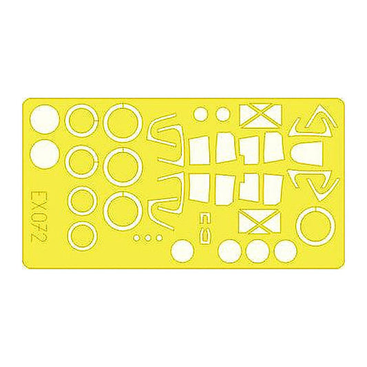 eduard ex072 1 48 mask p 38 for hasegawa canopy mask set