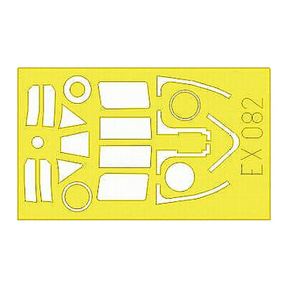 eduard ex082 1 48 mask typhoon mk ib door canopy for hasegawa