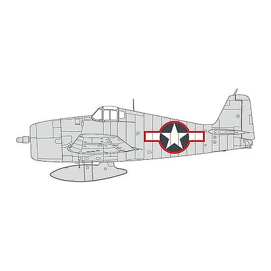 eduard ex1003 1 48 us national insignia w red outline masks