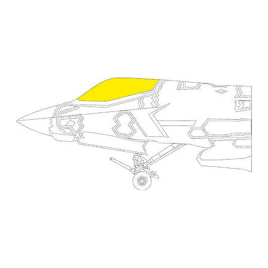 eduard ex1012 1 48 paint mask for tamiya f 35b tface canopy mask set