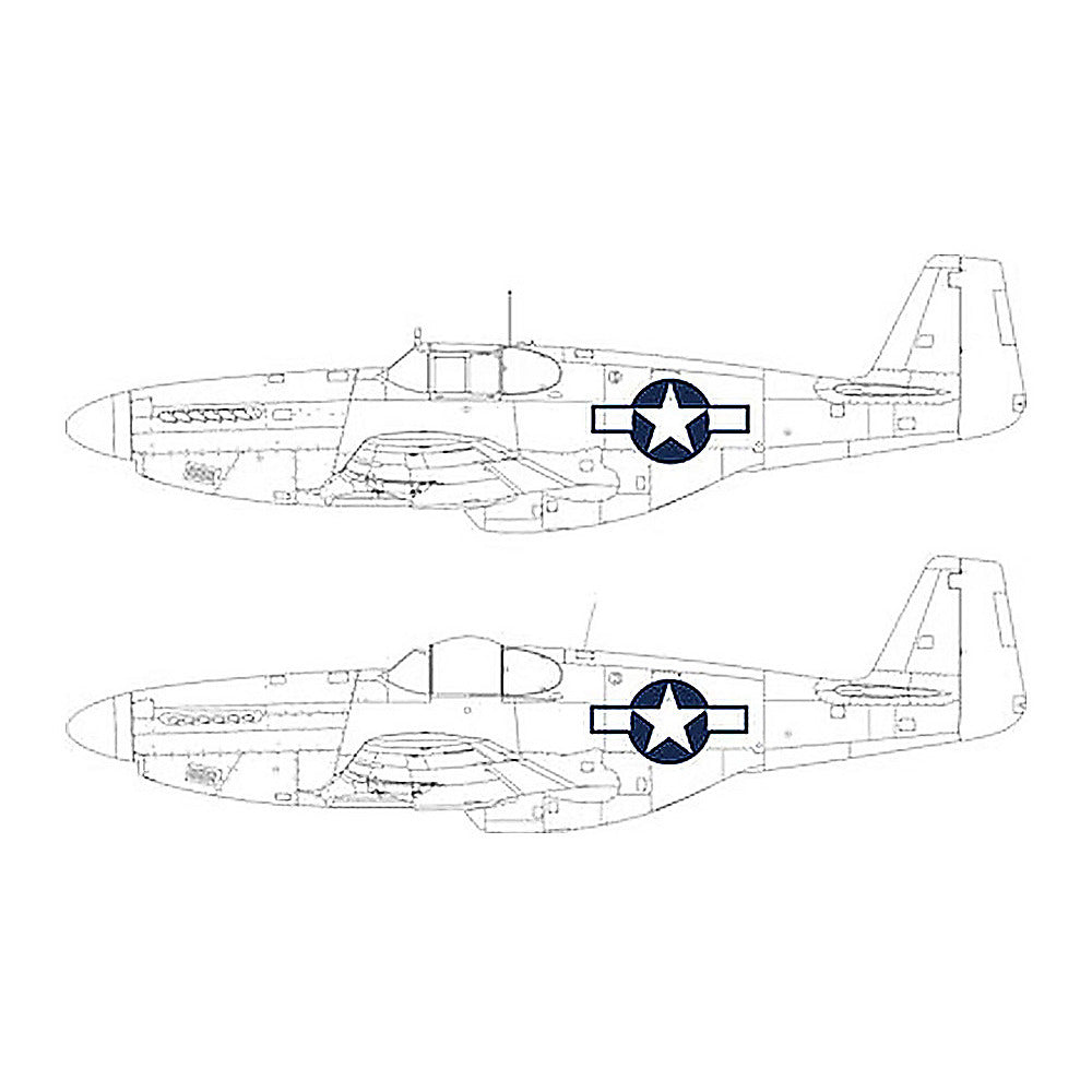 eduard ex1038 1 48 p 51b c us national insignia