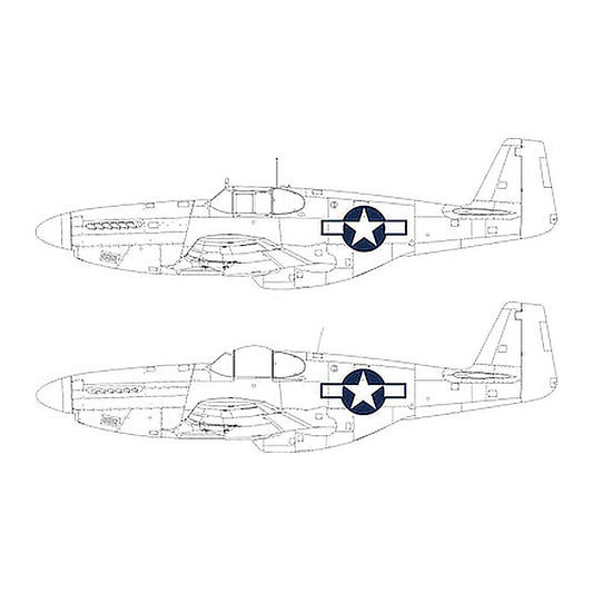 eduard ex1038 1 48 p 51b c us national insignia