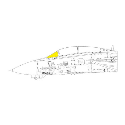 eduard ex1040 1 48 f 14a windshield tface