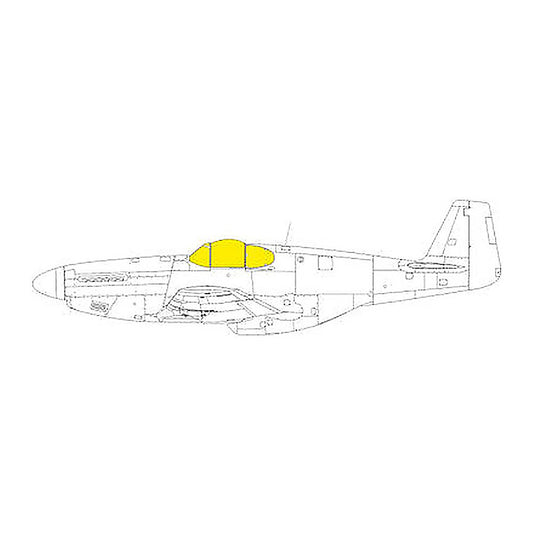 eduard ex1052 1 48 p 51b c malcolm hood canopy mask for eduard