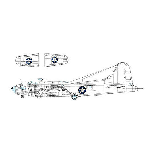 eduard ex1053 1 48 b 17f us national insignia rounded mask for eduard