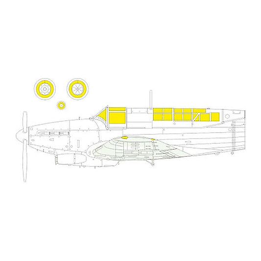 eduard ex1057 1 48 fulmar mk ii tface canopy mask set mask for