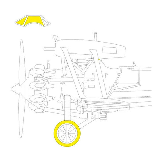 eduard ex1066 1 48 bulldog mk ii mask for airfix for airfix