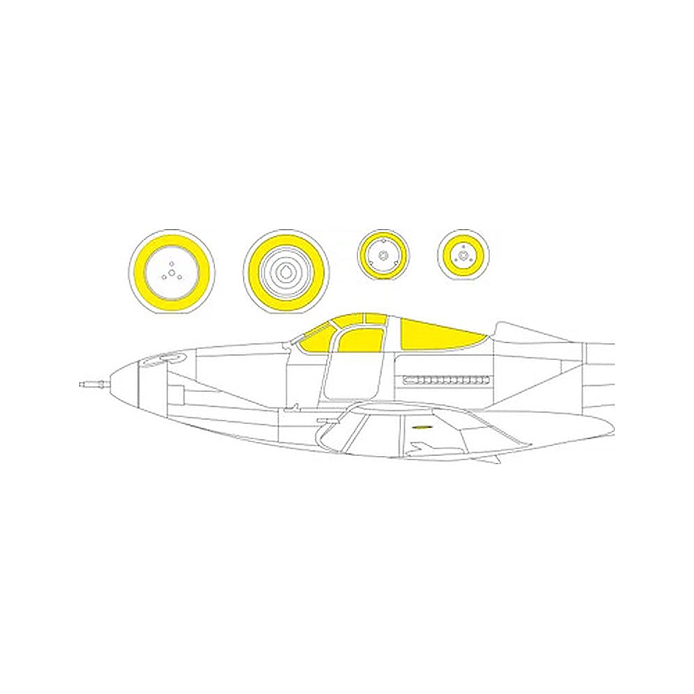 eduard ex1068 1 48 p 39q tface canopy mask set mask for arma hobby