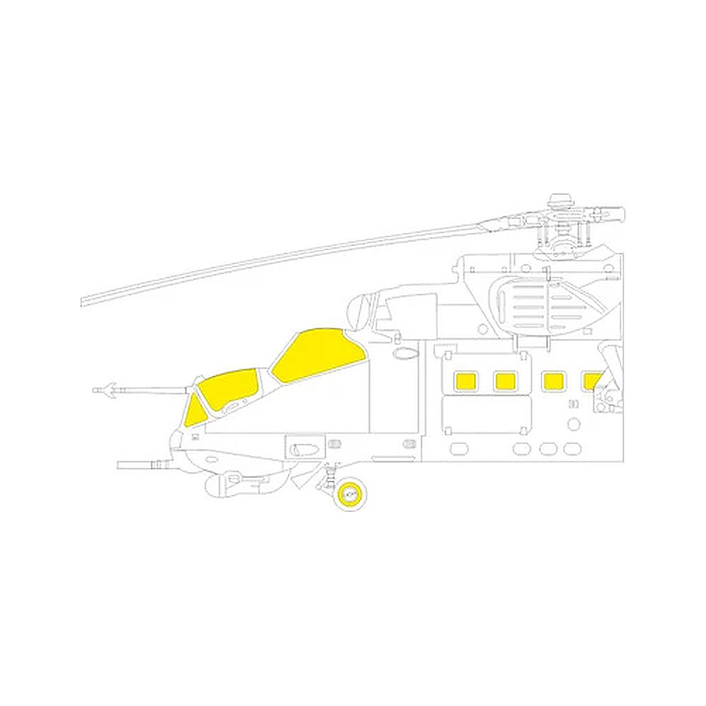 eduard ex1072 1 48 mi 24p tface canopy mask set mask for trumpeter