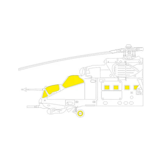 eduard ex1072 1 48 mi 24p tface canopy mask set mask for trumpeter