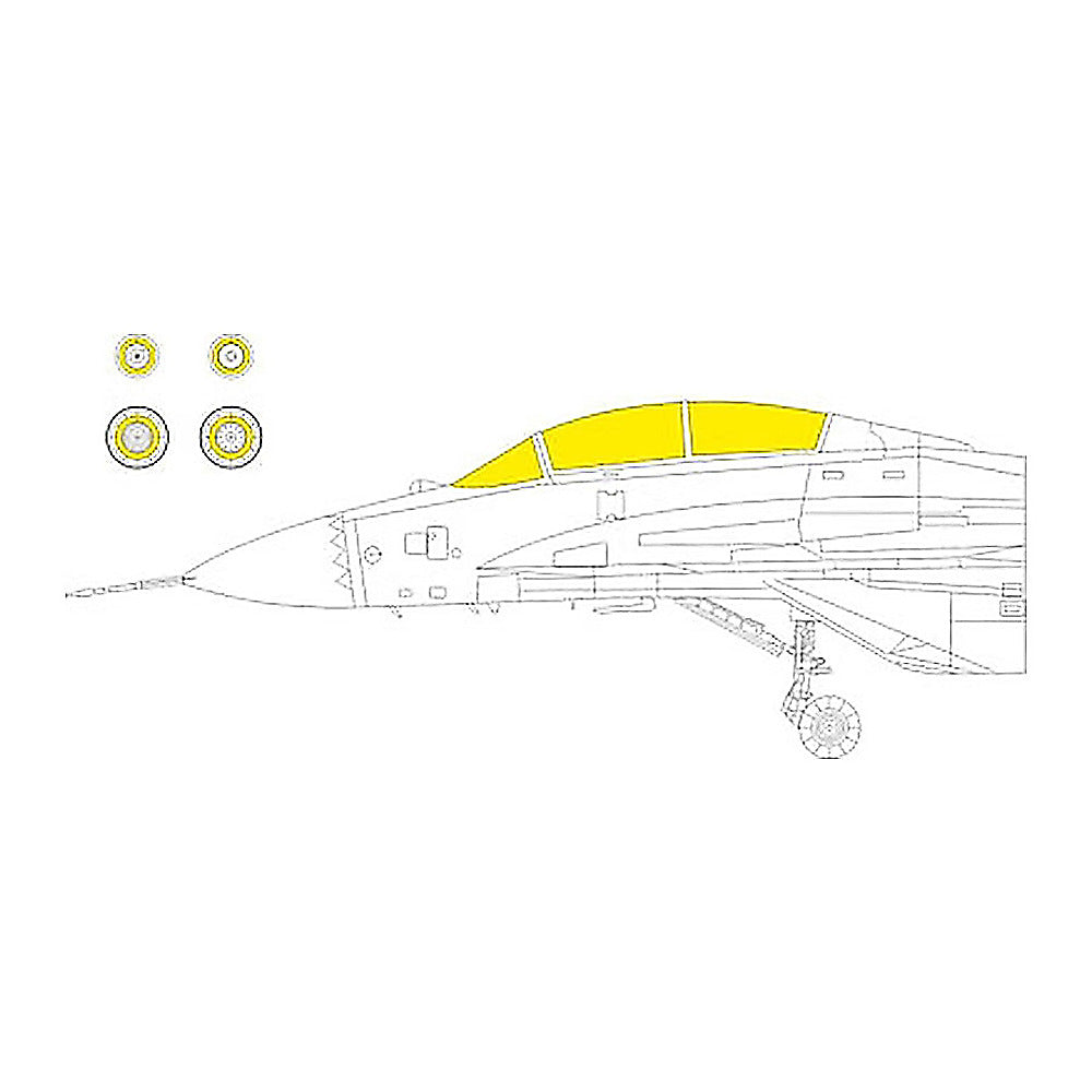 eduard ex1079 1 48 mig 35 tface canopy mask set mask for hobby boss