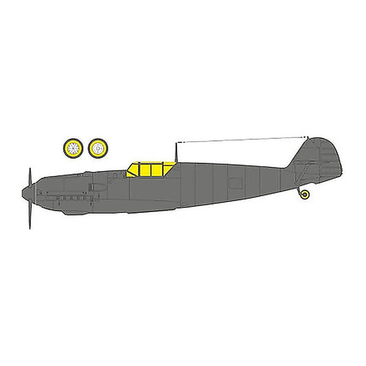 eduard ex1093 1 48 bf 109e 3 tface canopy mask set mask for hobby boss