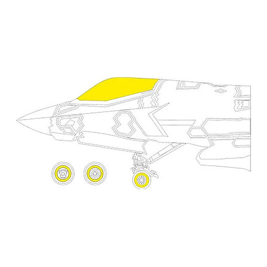 eduard ex1097 1 48 f 35c tface canopy mask set mask for tamiya kit