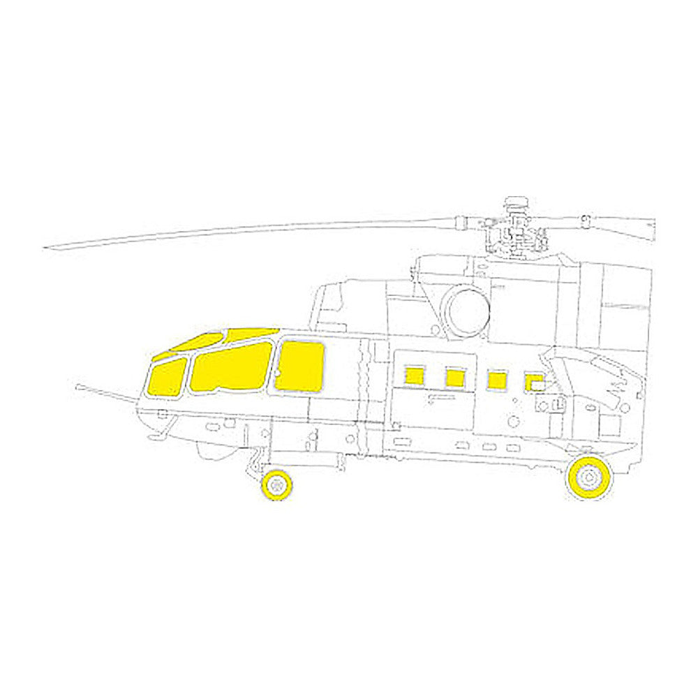 eduard ex1115 1 48 mi 24a tface canopy mask set mask for trumpeter kit