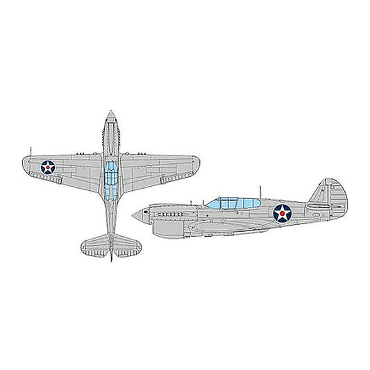 eduard ex1124 1 48 p 40e us national insignia w red center mask