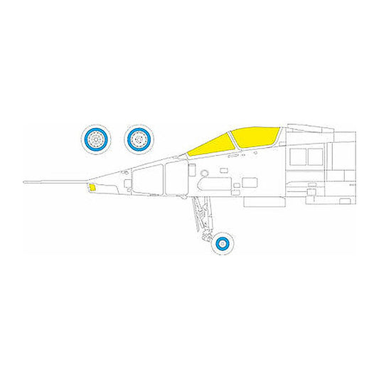 eduard ex1129 1 48 jaguar gr 1 gr 1a tface canopy mask set