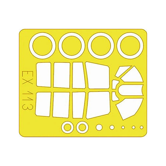 eduard ex113 1 48 mask p 40n for hasegawa canopy mask set
